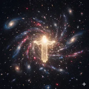 Jesus holding the universe together