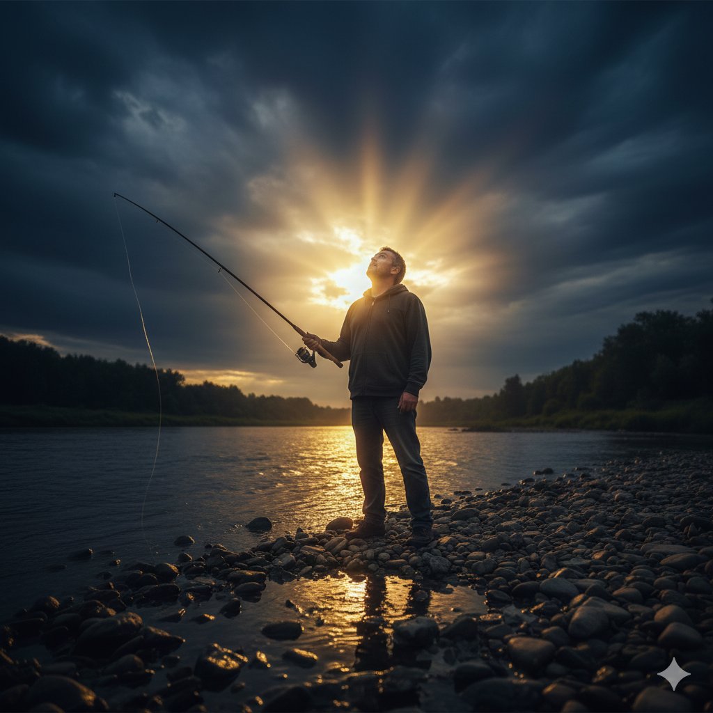 A believer watching the skies for the return of Jesus Christ. A believer watching the skies for the return of Jesus Christ.